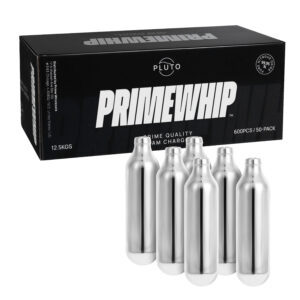 PRIMEWHIP Cream Charger Cartridges - 8G Pluto 50 Pack