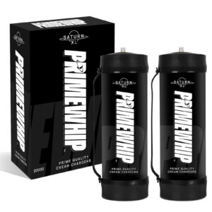 PrimeWhip Food-Grade Cream Charger - XL 2000G Saturn (Unflavored)