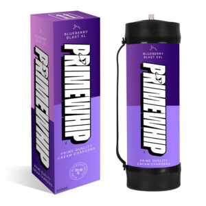 PrimeWhip Food-Grade Cream Charger - XXL 3000G Blueberry Blast