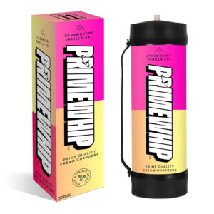 PrimeWhip Food-Grade Cream Charger - XXL 3000G Strawberry Vanilla
