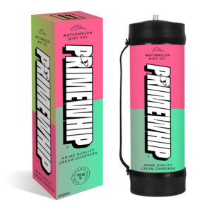 PrimeWhip Food-Grade Cream Charger - XXL 3000G Watermelon Mint