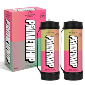 PrimeWhip Food-Grade Cream Charger - XL 2000G Watermelon Mint