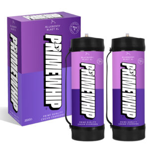 PrimeWhip Food-Grade Cream Charger - XL 2000G Blueberry Blast
