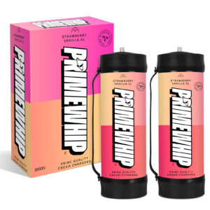 PrimeWhip Food-Grade Cream Charger - XL 2000G Strawberry Vanilla